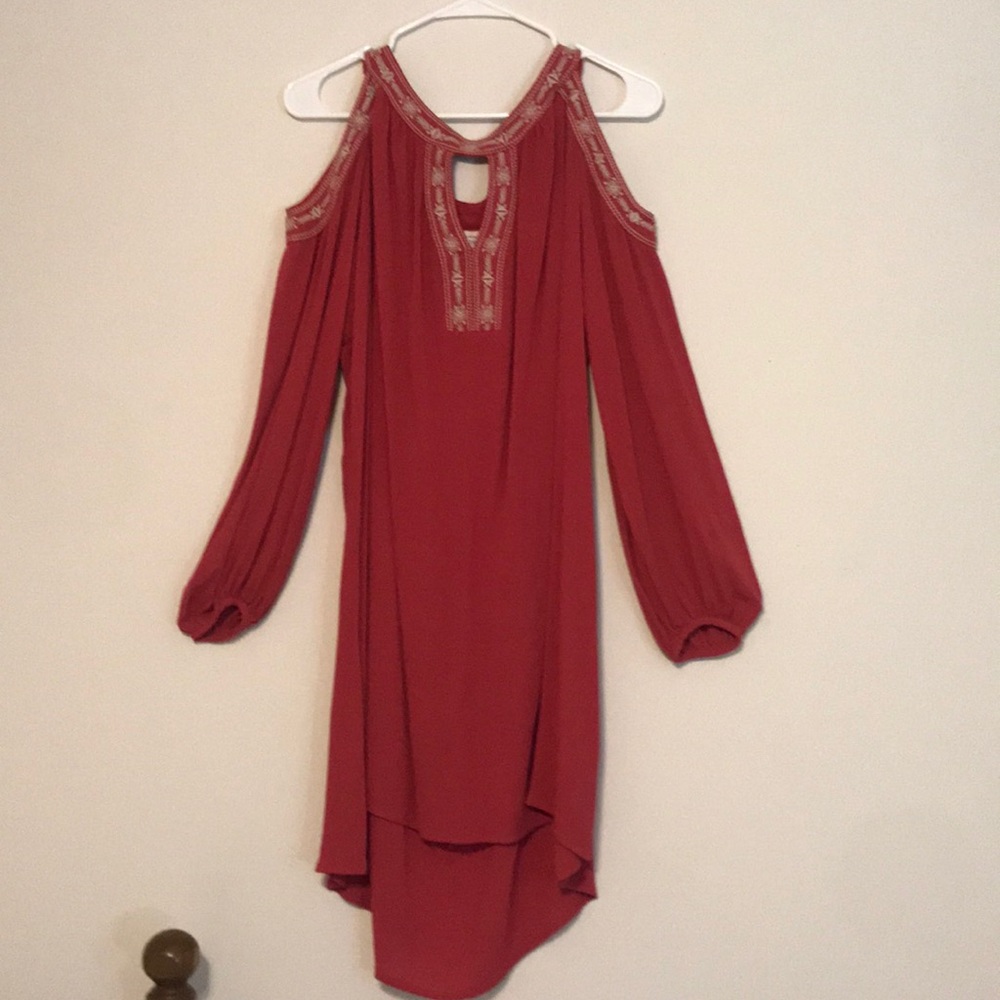 Red-orange Knox Rose dress